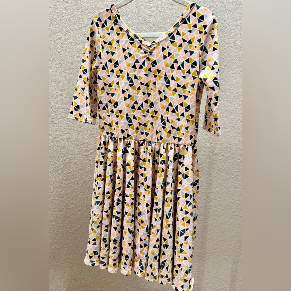 Dot Dot Smile Geometric Pattern Dress
